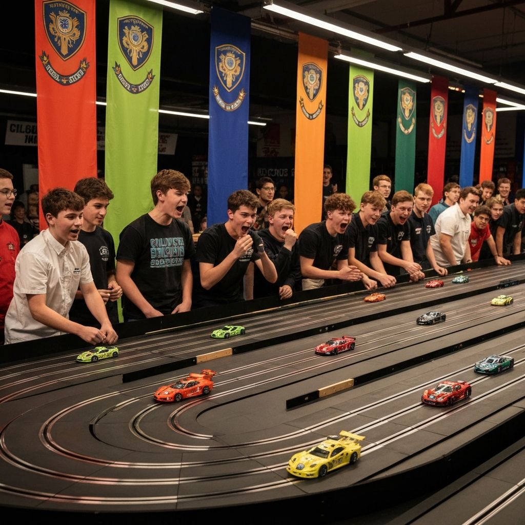 Competición escolar de Scalextric