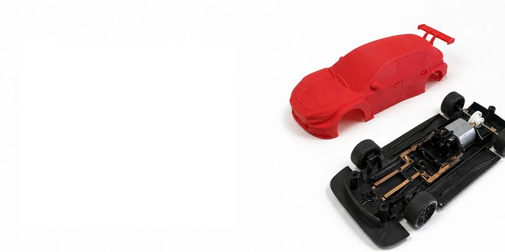 Carrocería y chasis Scalextric — montaje y funcionamiento del coche